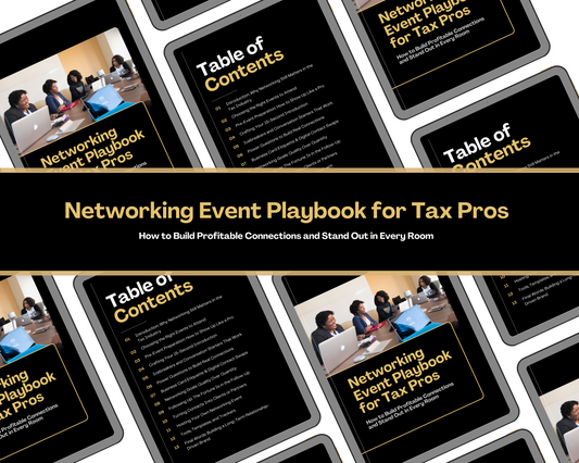 Networking Event Playbook for Tax Pros